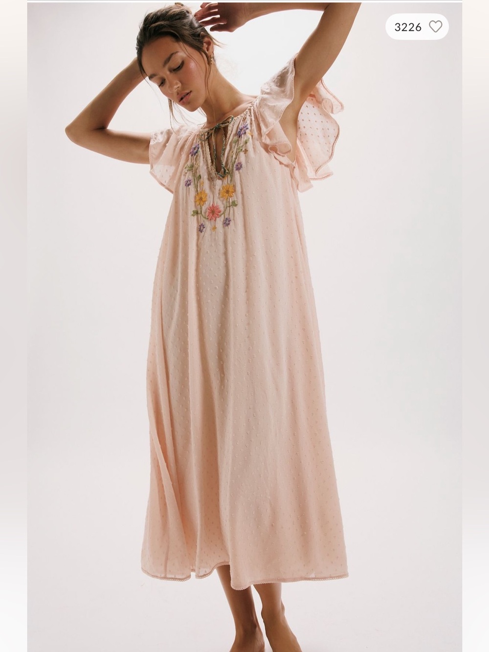 Free People Savannah Rose Midi Dress